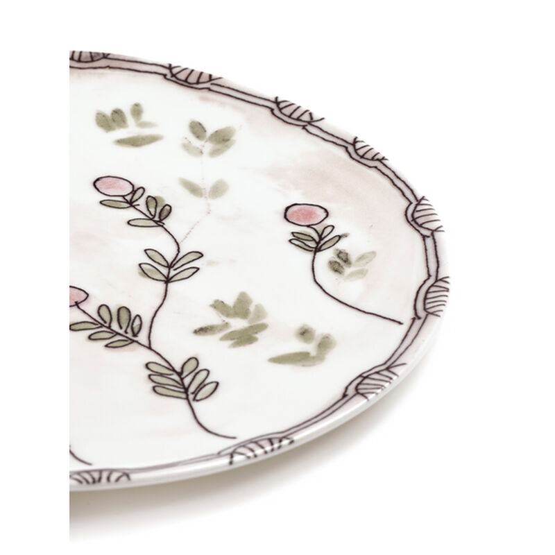 Marni Midnight Flowers Dinner Plates Set Of 2 - Mirtillo Nude image number 2